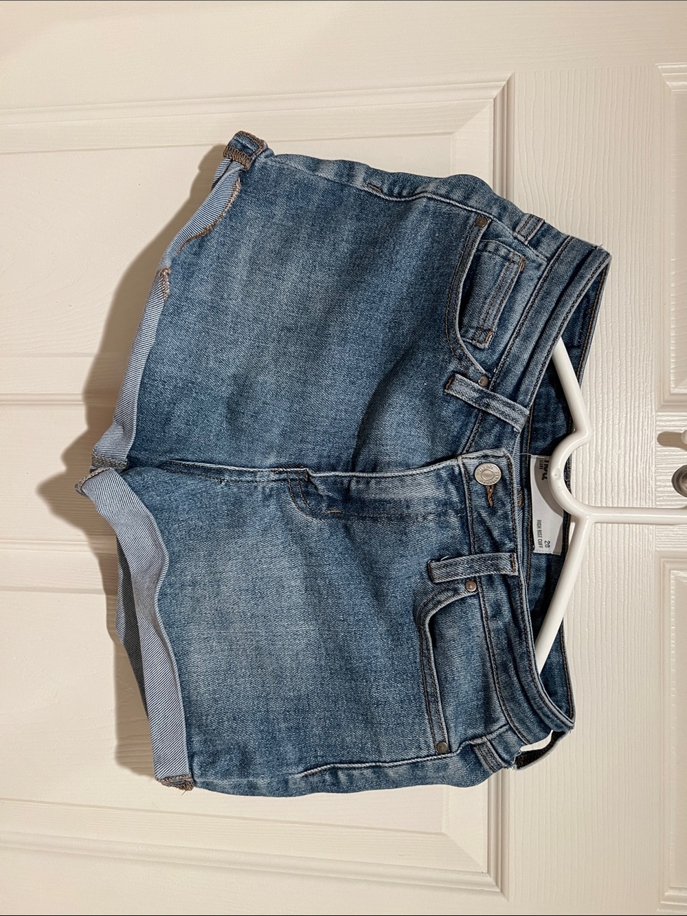 Guess Light Blue Denim Cutoff Shorts